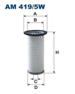 Фото автозапчасти фильтр дополнительного воздуха FILTRON AM419/5W (фото 1)