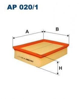 Фото автозапчасти фильтр воздушн Opel Vectra B Diesel (LX691) FILTRON AP020/1
