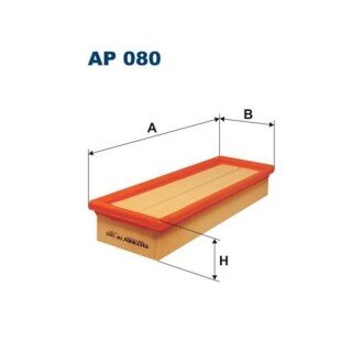 Фото автозапчасти фільтр повітря FILTRON AP080