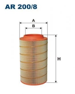 Фото автозапчастини фільтр повітря FILTRON AR2008