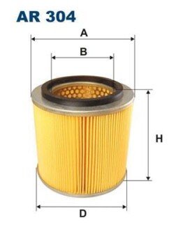 Фото автозапчасти фільтр повітряний FILTRON AR304