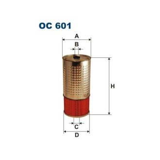 Фото автозапчасти масляный фильтр MERCEDES 123 (C123), 123 T-MODEL (S123), 123 (W123), G (W460), MB (W631), T1 (601), T1 (601, 611), T1 (B601), T1 (B602), T1/TN, T2/L, T2/LN1, UNIMOG 2.0D-3.0D 01.55- FILTRON OC 601