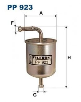 Фото автозапчастини фільтр паливний FILTRON PP923