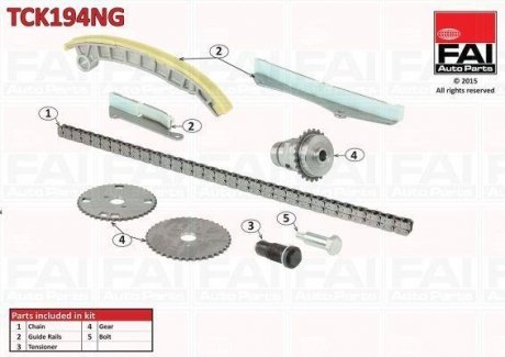 Комплект цели привода распредвала Fischer Automotive One (FA1) TCK194NG