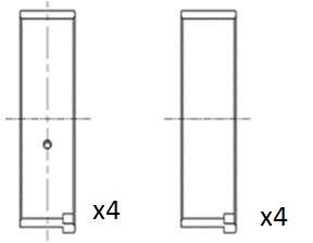 Вкладиші шатунні (0.50) Peugeot 206/306/307 1.4 16V 03- Fischer Automotive One (FA1) BB2045-050