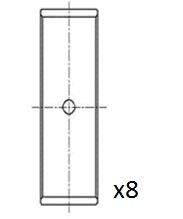 Фото автозапчастини вкладиші шатунні Audi A2/VW Polo/Caddy 1.3-1.8 96-04 (+0.25) Fischer Automotive One (FA1) BB2063STD