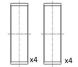 Фото автозапчастини вкладиші шатунні (+0,50) Renault 2.0 dCi mot.M9R 7../8.. 06- Fischer Automotive One (FA1) BB2067-050