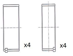 Фото автозапчасти вкладиши шатуннi 0.50 PSA 2.0HDI DW10A/B Fischer Automotive One (FA1) BB2069-050 (фото 1)