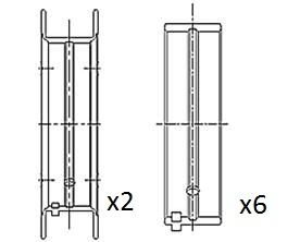 Фото автозапчастини вкладиші корінні +0.50 Opel 1.0 16V X10XE/Z10XE Fischer Automotive One (FA1) BM1016-050