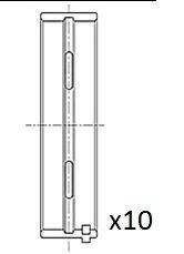 Фото автозапчасти вкладиші корінні (.010") Fiat 1.9JTD 01- Fischer Automotive One (FA1) BM1025-010