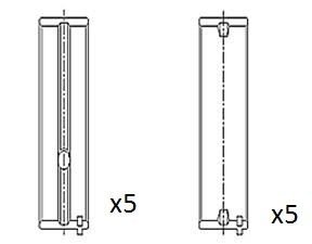 Фото автозапчастини panewki wału korbowego Fischer Automotive One (FA1) BM1031STD