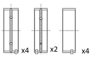 Фото автозапчасти вкладиши корiннi (.010") Ford 1.8D/TD/Tdci Fischer Automotive One (FA1) BM1043-010