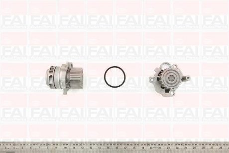 Фото автозапчасти водяна помпа VW,Audi,Seat,Skoda 1.9TDI/SDI 97- Fischer Automotive One (FA1) WP6129