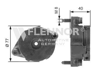 Натяжитель поликлинового ремня VW, Audi 1.9TD/TDI/SDI 91- INA Flennor FA99048 (фото 1)