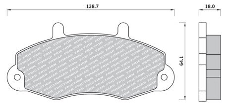 Фото автозапчасти klocki 21470 Ford Transit 91-00r /P/ FOMAR 1001010315