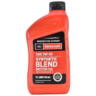 Фото автозапчастини олива моторна Motorcraft Synthetic Blend Motor Oil 5W-30, 0,946 л FORD XO5W30QSP