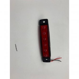 Фото автозапчасти габаритный фонарь светодиодный Красный 24v 6LED Form plast FR0172R (фото 1)