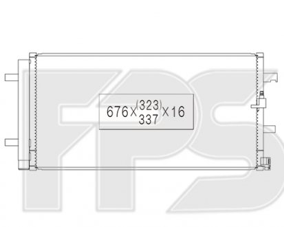 Фото автозапчасти конденсатор кондиціонера FPS FP 12 K375