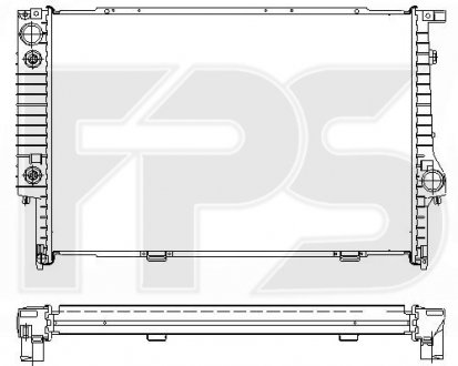 Фото автозапчасти радіатор охолодження FPS FP 14 A48