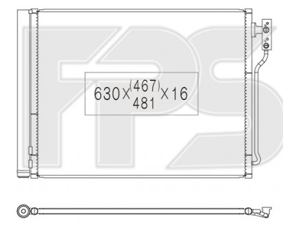 Фото автозапчастини конденсатор кондиціонера FPS FP 14 K345