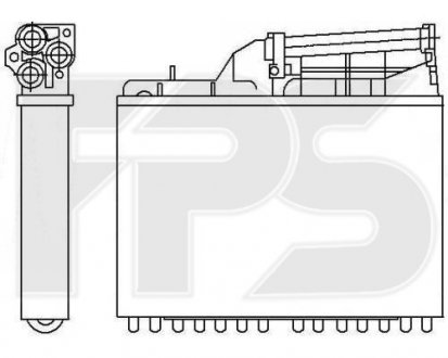 Радіатор пічки FPS FP 14 N110 (фото 1)