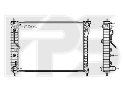 Фото автозапчасти радіатор охолодження FPS FP 17 A170