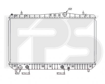 Фото автозапчастини радіатор охолодження FPS FP 17 A702