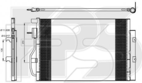 Конденсатор кондиціонера FPS FP 17 K802 (фото 1)