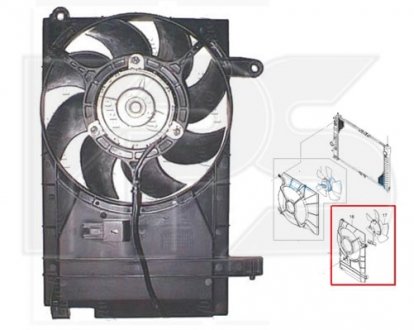 Вентилятор радіатора (в зборі) FPS FP 17 W355