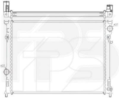 Фото автозапчастини радіатор охолодження FPS FP 18 A877