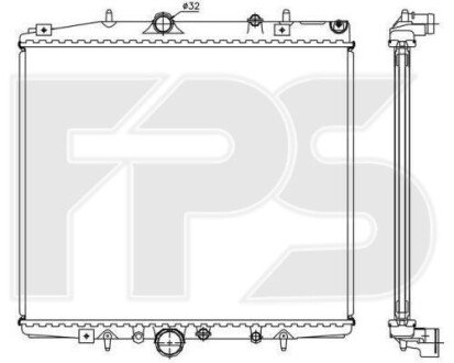 Фото автозапчастини радіатор охолодження FPS FP 20 A310