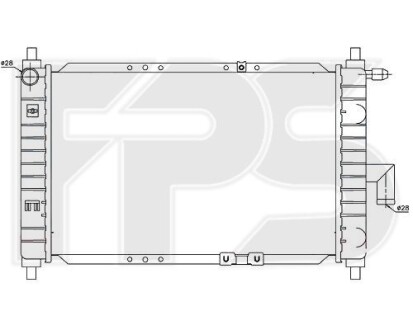 Фото автозапчастини радіатор охолодження FPS FP 22 A696