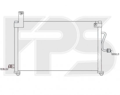 Фото автозапчасти конденсатор кондиціонера FPS FP 22 K315