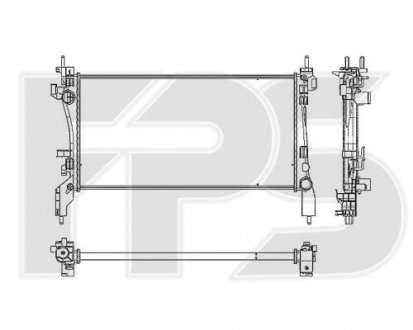 Фото автозапчастини радіатор охолодження FPS FP 26 A69
