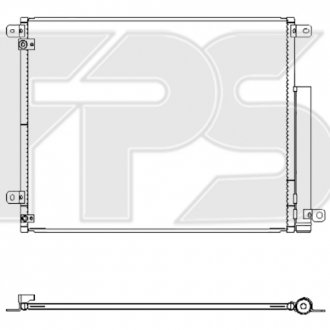 Фото автозапчастини конденсатор кондиціонера FPS FP 30 K382