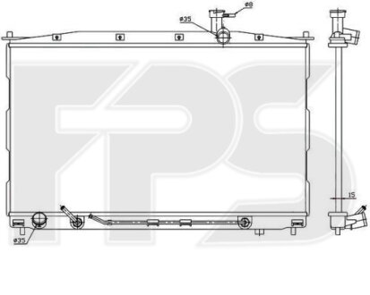 Фото автозапчастини радіатор охолодження FPS FP 32 A1432