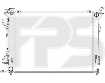 Фото автозапчастини радіатор охолодження FPS FP 32 A1443