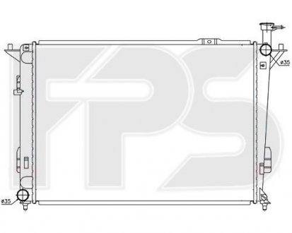 Фото автозапчасти радіатор охолодження FPS FP 32 A277