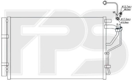 Фото автозапчасти конденсатор кондиціонера FPS FP 32 K602
