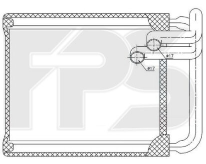 Фото автозапчасти радіатор пічки FPS FP 32 N08