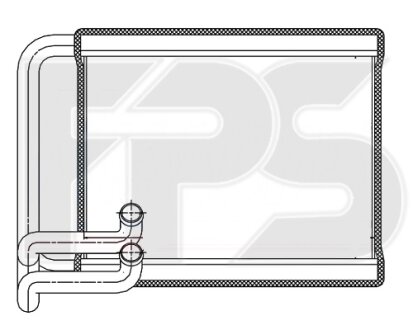 Фото автозапчастини радіатор пічки FPS FP 32 N176