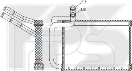 Фото автозапчастини радіатор пічки FPS FP 32 N212