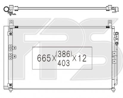 Фото автозапчастини конденсатор кондиціонера FPS FP 33 K366