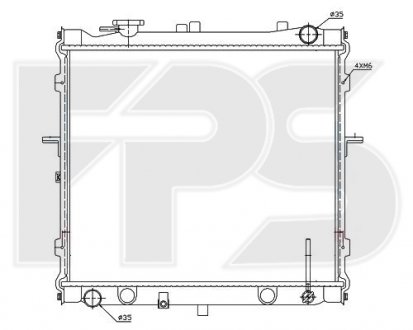 Фото автозапчастини радіатор охолодження FPS FP 40 A1097