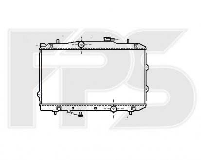 Фото автозапчасти радіатор охолодження FPS FP 40 A28