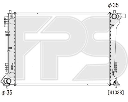 Фото автозапчастини радіатор охолодження FPS FP 40 A629
