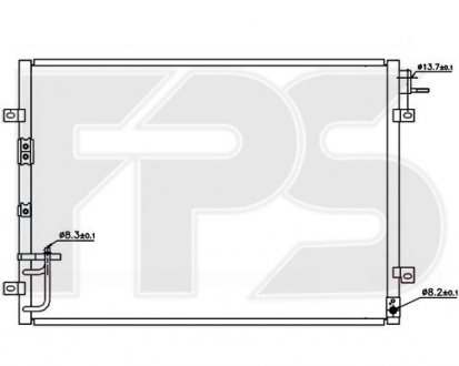 Фото автозапчасти конденсатор кондиціонера FPS FP 40 K321