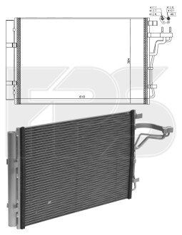 Фото автозапчасти конденсатор кондиціонера FPS FP 40 K484