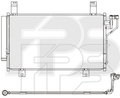 Фото автозапчасти конденсатор кондиціонера FPS FP 44 K28