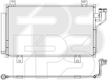 Фото автозапчасти конденсатор кондиціонера FPS FP 44 K34